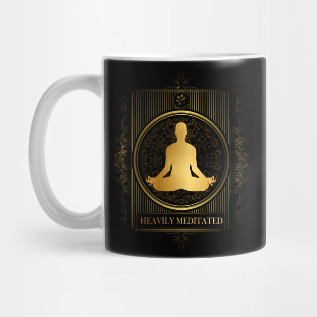 'Heavily Meditated Yoga' Awesome Yoga Gift by ourwackyhome